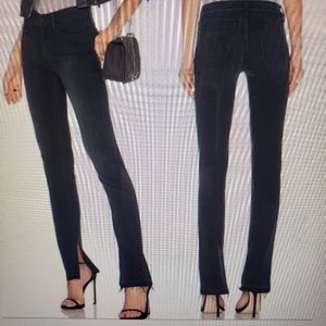 MOTHER Denim Dark Wash,The Rascal,Slit Undone Ankle Hem,Storm Clouds,Size 27.